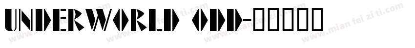 Underworld Odd字体转换